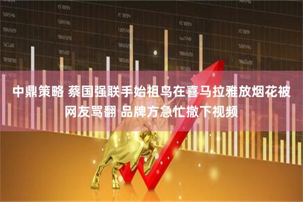 中鼎策略 蔡国强联手始祖鸟在喜马拉雅放烟花被网友骂翻 品牌方急忙撤下视频