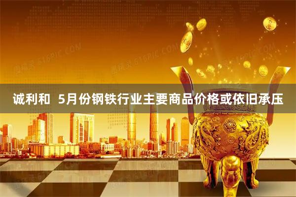 诚利和  5月份钢铁行业主要商品价格或依旧承压