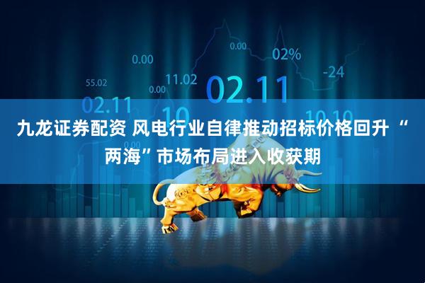 九龙证券配资 风电行业自律推动招标价格回升 “两海”市场布局进入收获期