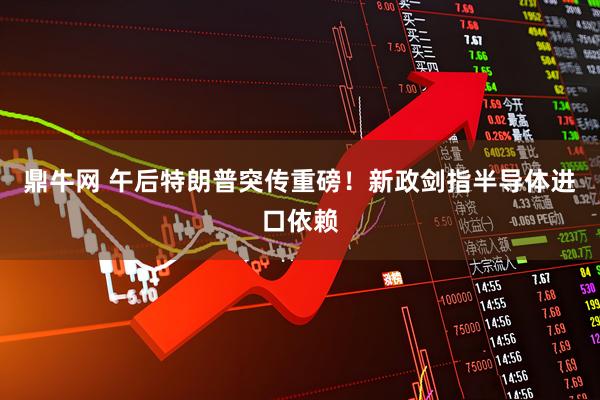 鼎牛网 午后特朗普突传重磅！新政剑指半导体进口依赖